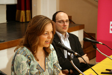 Greta Scacchi u Circolu s umjetničkim ravanteljem Zlatkom Vidačkovićem