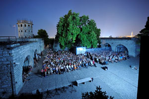 KAštel za vrijeme međunarodnog programa Festivala igranog filma u Puli