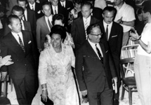 Jovanka Broz i Josip Broz Tito u Areni, 1969.